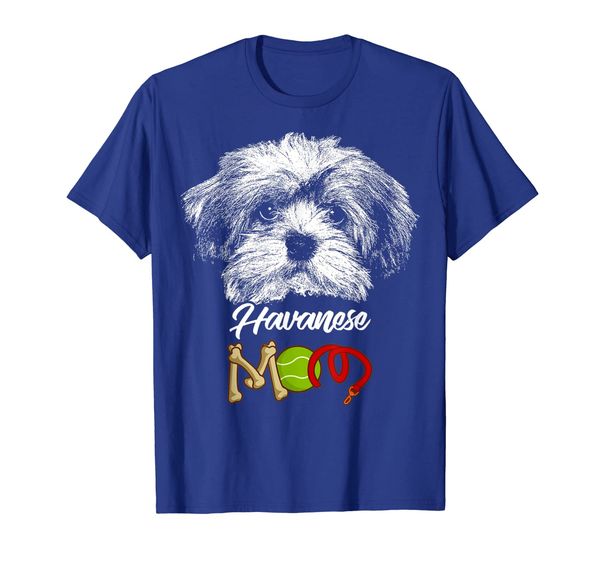 

cute havanese mom t-shirt, White;black