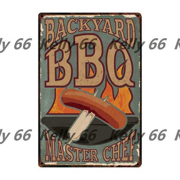 

foods dogs hamburger popcorn bbq pizza metal sign tin poster home decor bar wall art painting 20*30 cm size f-04