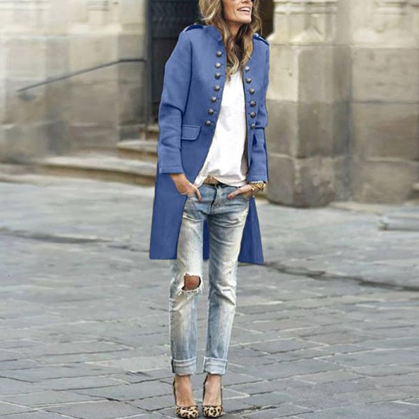 

2021 new fashion winter women wool blends casual jacket plaid trench coat elegant slim outerwear cardigan female cashmere overcoat 8gqi, Tan;black