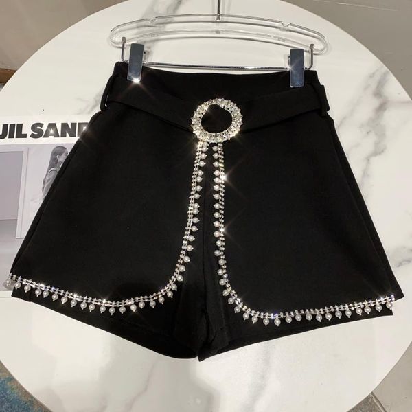 

2021 spring new arrival solid color nature pearl waist nailed nail frame two pieces mz360 wz9s, White;black