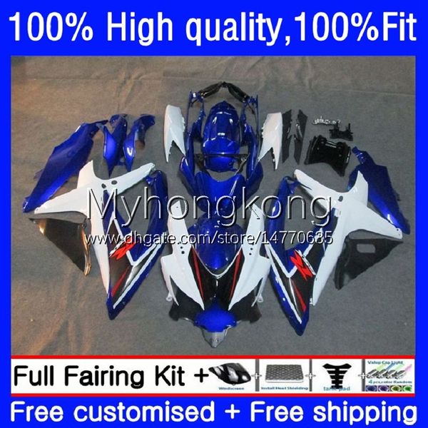 Spritzgusskörper für Suzuki GSXR-750 750CC GSXR750 GSXR600 08 09 10 Kit 22No.60 Fabrikblau GSXR 600 750 CC 600CC K8 08-10 GSXR-600 GSX-R600 2008 2009 2010 OEM-Verkleidung