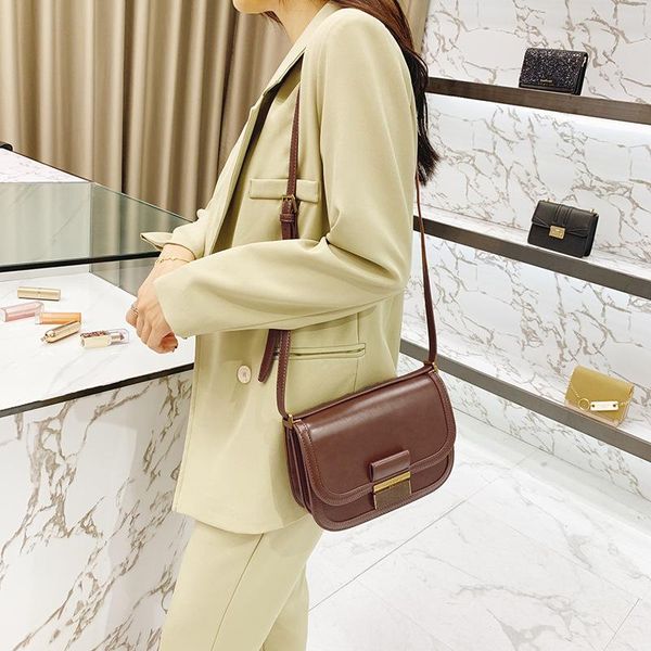

evening bags for women 2021 retro small square bag tofu flip simple and versatile purses handbags