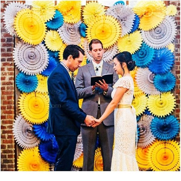 

5pcs 8'' 20cm tissue paper cut-out paper fans pinwheels hanging flower paper crafts for showers wedding party birthday jllhsn