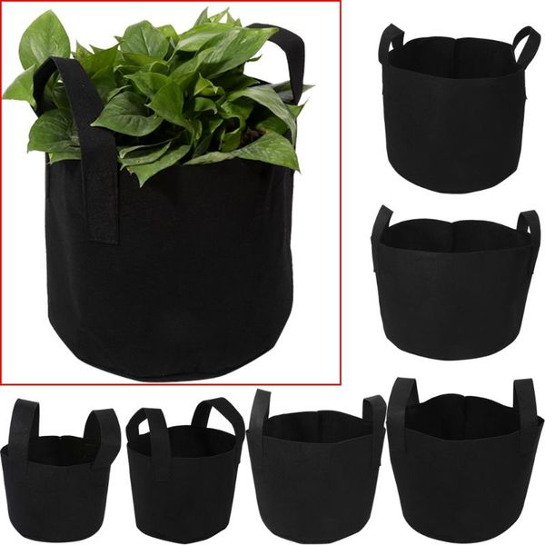 

planters & pots garden plant grow bag fabric vegetable flower pot 1/2/3/5/7/10 gallon diy