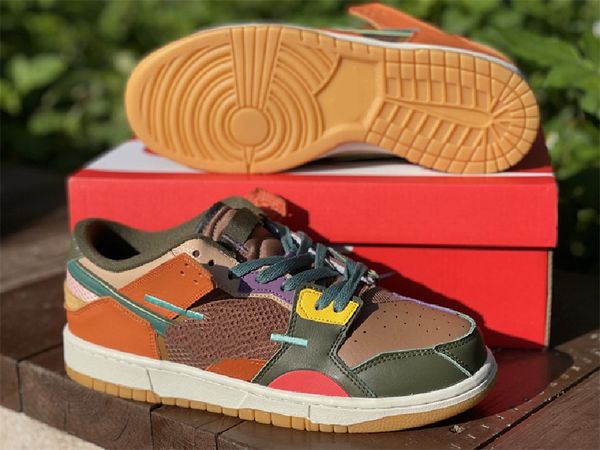 

2021 dunks authentic low scrap archeo brown db0500-200 shoes outdoor bicoastal sport spice sports sneakers women mens ojua s1xl
