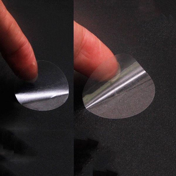 

1980pcs/pack transparent round pvc stickers 13mm 16mm 19mm 25mm 32mm 50mm clear packaging labels sealing sticker for gift box