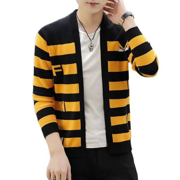 

men's sweaters men's winter sweater,vintage sweater,ugly sweater,fall/winter men, cardigan,striped sweater,casual undershirt, 3 col, White;black