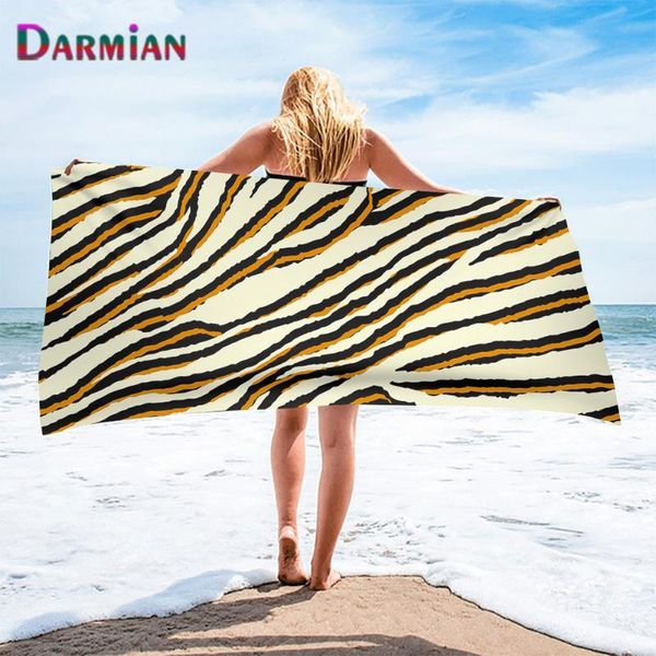 

towel darmian microfiber bath towels zebra pattern design cool man women large size thick beach travel swimming sport toalla