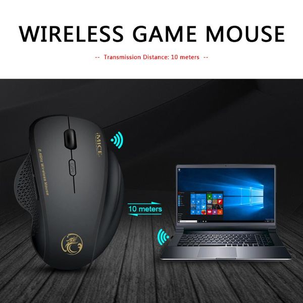 

6 buttons mouse g6 2.4ghz wireless 3 level 1600 dpi adjustable ergonomic mice for household computer accessories