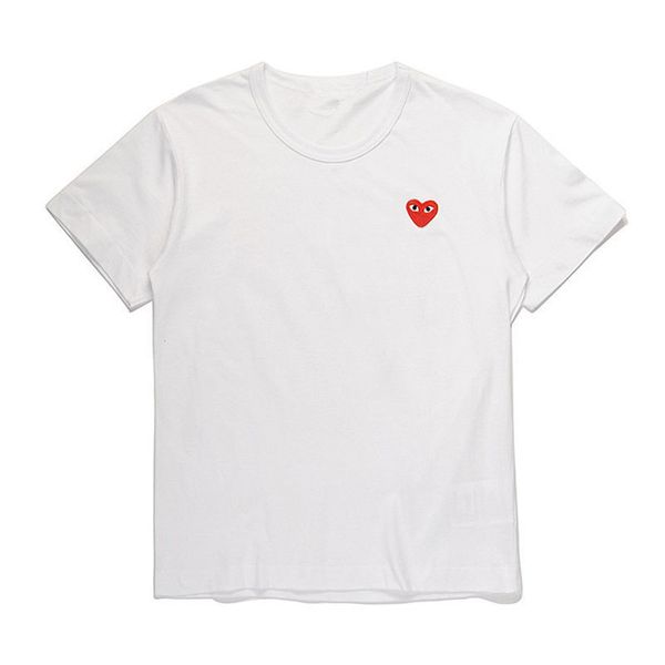 

luxury brand t shirts polos love tide men women pure cotton loose short sleeve embroidered t-shirt half couple, White;black