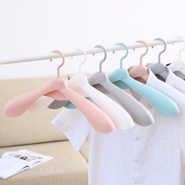 

hangers & racks 5/10pcs clothes hanger thicken wide shoulder marker non slip closet organizer suits storage plastic clothing drying rack