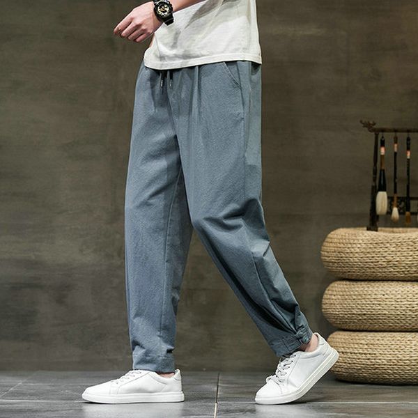 

new harajuku men's jogging style 2021 autumn with masculine pants down sweatpants oversize streetwear qu23, Black