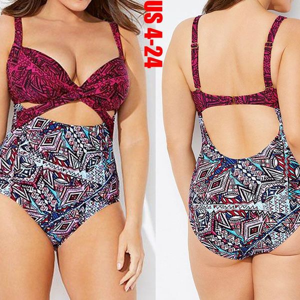 

one-piece suits print floral one piece swimsuit closed large size swimwear plus push up swim body bathing women beach pool