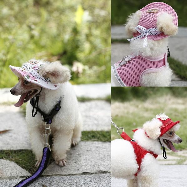 

dog apparel lovely pet hat cap with ear holes cat puppy sun summer princess for small dogs chihuahua yorkie supplies