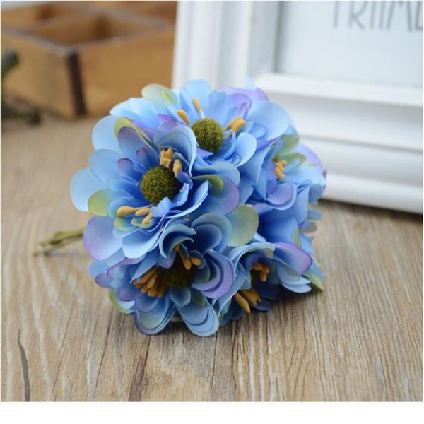 

6pcs/lot wreath material artificial flower silk cherry simulation bride holding wedding flower decoration decorative h jllqbg