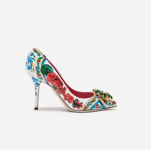 

dress shoes prowow 2021 fashion women's pointed printing rhinestones, Black