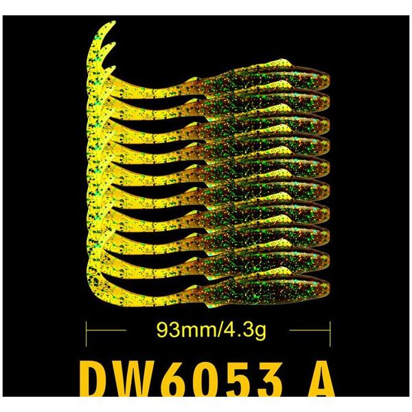 

new soft rubber plastic artificial worms bait 9.3cm 4.3g freshwater stick jllonc sport77777