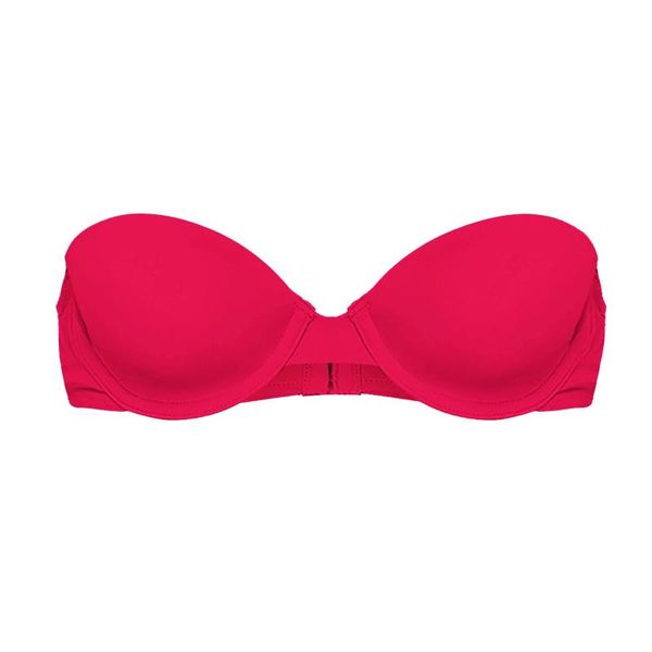 

bras push up strapless bra women wire solid color tube lingerie all-match breathable chest wrap bralette, Red;black