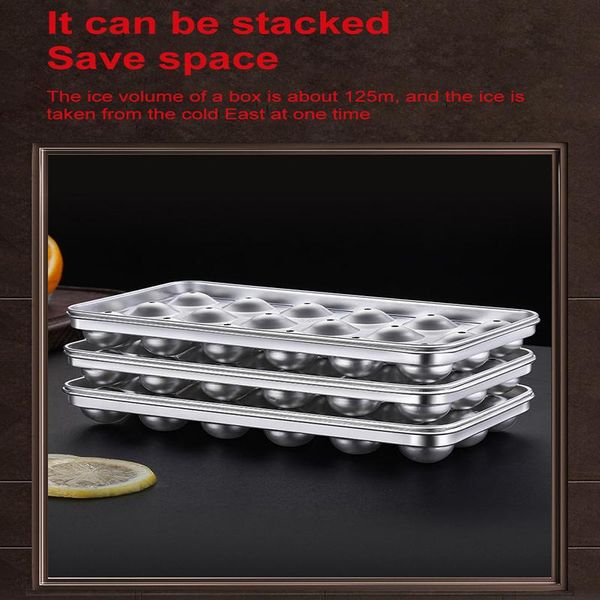 

baking moulds 304 stainless steel ice hockey making tools bar block jelly mould with cover lattice machine