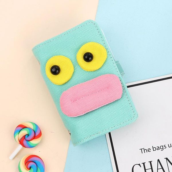 

card holders cartoon cute sausage mouth fun fabric bag women's elegant and sweet princess style bank id change 2021, Brown;gray
