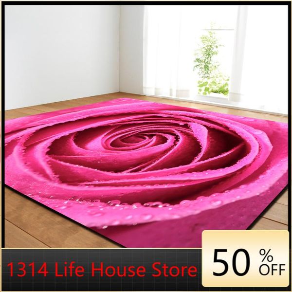 

1314 beautiful flower living room carpet bedroom restaurant floor mat living room decoration rugs for bedroom home
