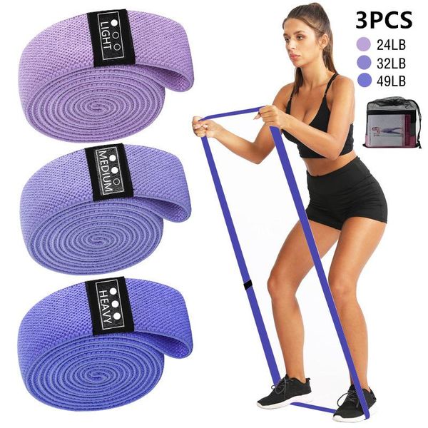 

resistance bands 3pcs/set hip trainer sports pilates belt loop squat fitness training pull yoga rope