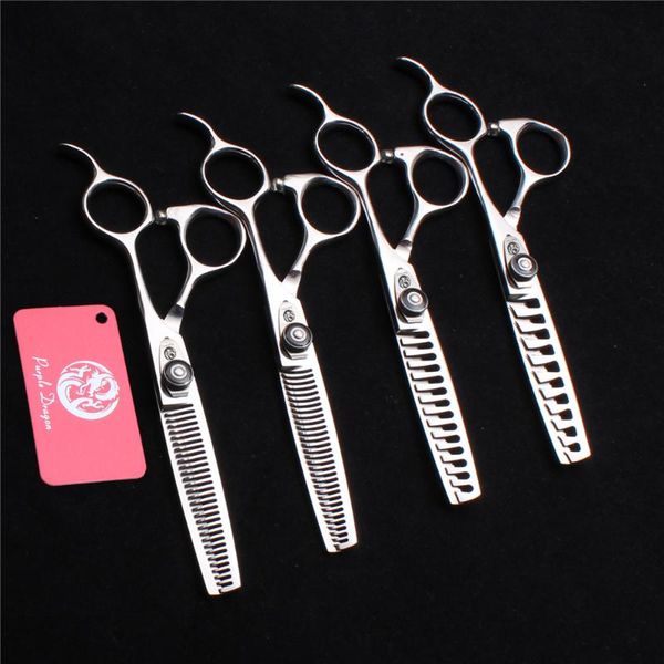 

hair scissors 6" 17cm titanium purple dragon brand salon haircut set thinning hairdressing professional z2002