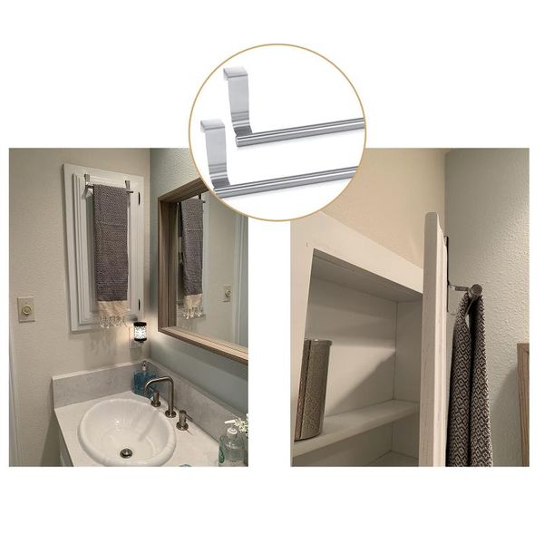 

towel racks stainless steel cabinet bar holder high-quality single rod rack for kitchen bathroom office
