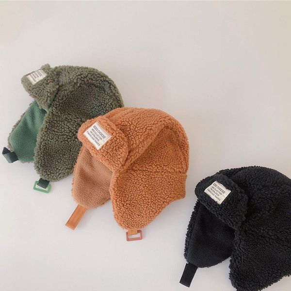 

hair accessories 2021 winter arrival boys and girls fashion cashmere hat kids warm, Slivery;white