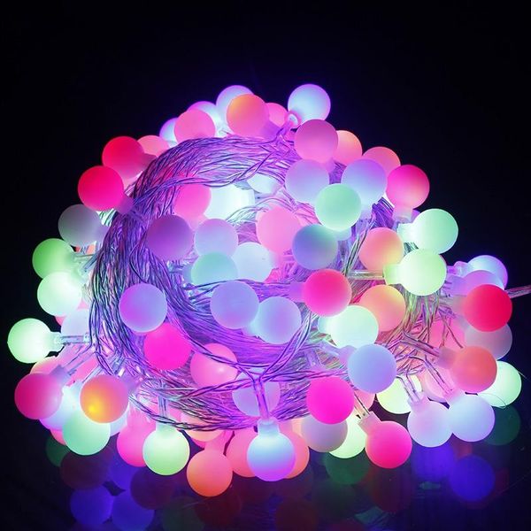 

10 meter ball string lights globe christmas outdoor waterproof led garland eu plug for tree room garden h-20