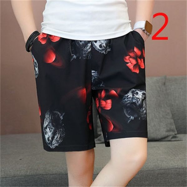 

2021 new men's korean version of the tide brand slim wild light color loose straight casual thin section five pants. z6fc, White;black