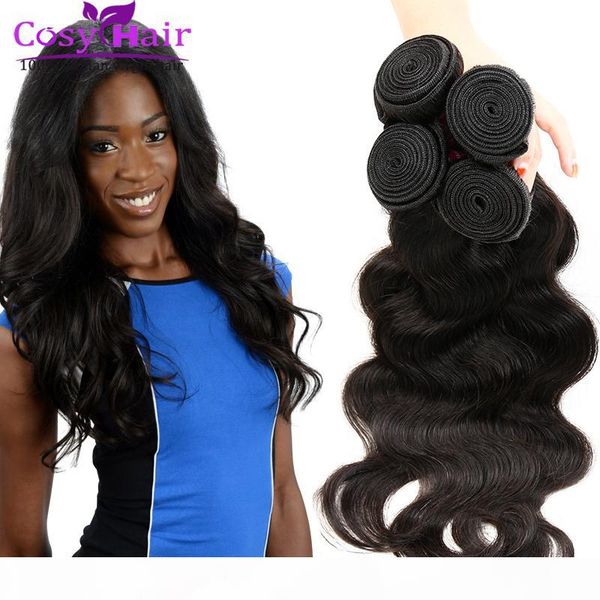 

brazilian indian malaysian body wave virgin human hair extensions soft brazilian remy human hair weaves natural black good quality dhl
