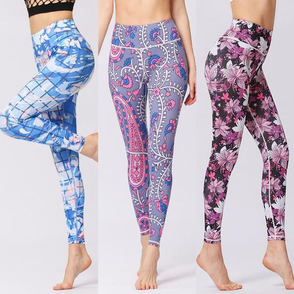 

women's leggings womens print yoga pants waist slimming dance sport fittness, Black