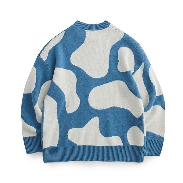 

men's sweaters tide brand retro bf wind big toe cute pullover sweater, White;black