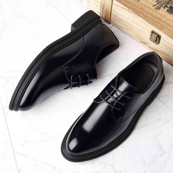 

dress shoes explosion models low four seasons leather fashion trend business men casual oxfords sneakers * 8op4, Black