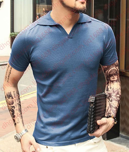 

summer men tees short sleeve polo shirt men knit polo shirt slim brand cotton men 's casual shirts size m -xxl, White;black