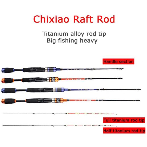 

micro lead soft raft rod glass fiber and titanium alloy tip carbon fiber spinning rod big fishing heavy boat fishing pole pesca