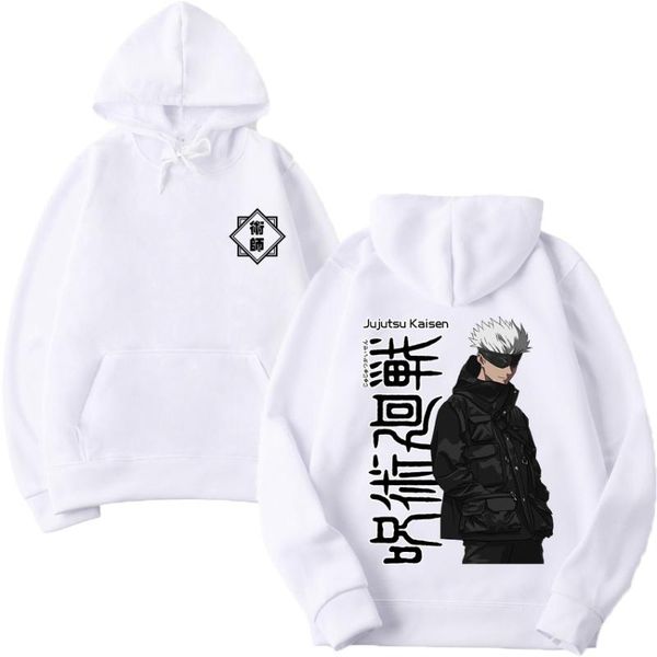 

men's hoodies & sweatshirts black hat manga spells back battle jujutsu kaisen undershirt women fall hip-hop boys girls pull