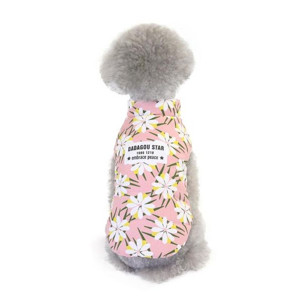 

dog apparel winter pet clothing warm flower pattern puppy cats coat outfit poodle bichon costume