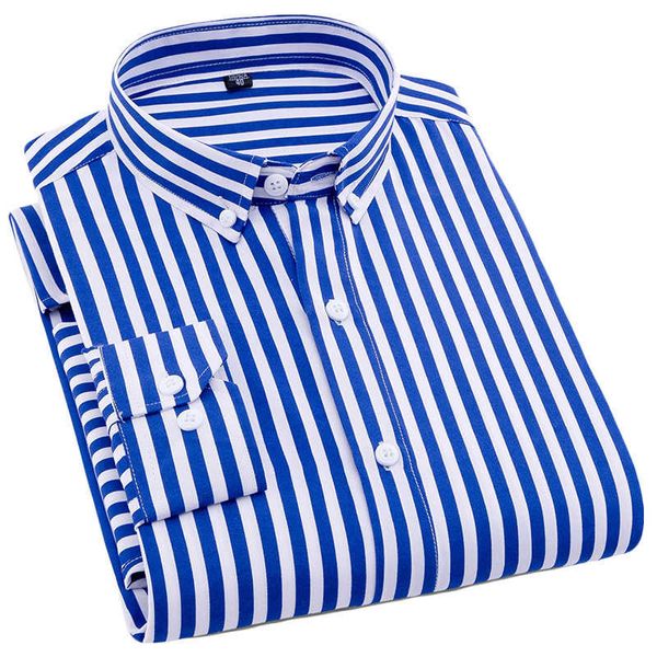 

men striped casual long sleeves men's business shirts, White;black