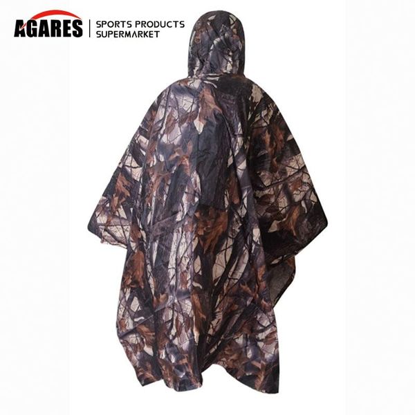 

3 in 1 newly multifunction waterproof camo raincoat rain coat men women raining poncho for camping fishing motorcycle