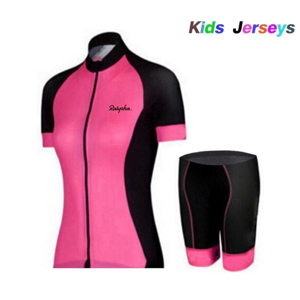 

racing sets kids clothes 2021 summer cycling jersey 3d gel bike shorts set mtb ropa ciclismo girls clothing quick drying, Black;blue