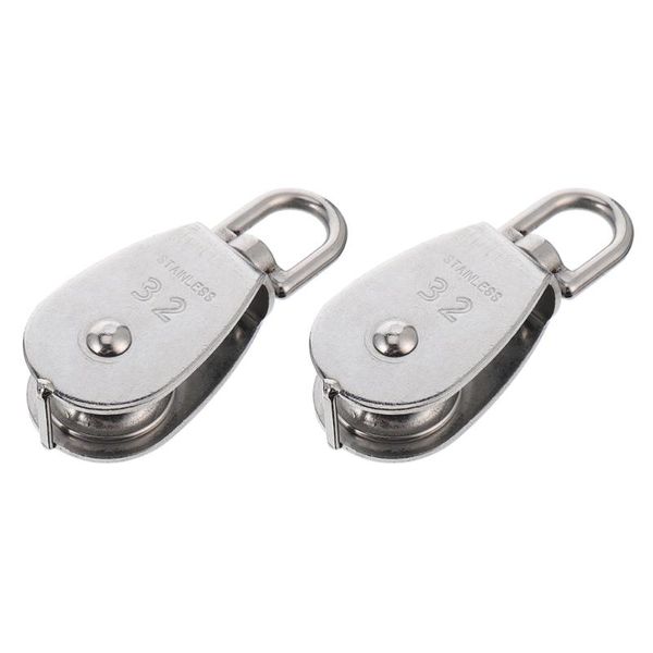

accessories 2pcs stainless steel pulley lift wheel diy fitness equipment parts