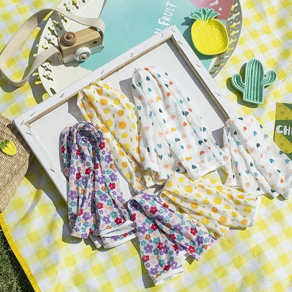 

beibei youle parent-child ice silk sleeve net red cartoon print sunscreen