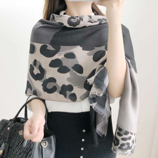 

cotton hemp hand leopard women's autumn and winter versatile silk scarf shawl dual-purpose large spring summer thin air conditioning, Blue;gray