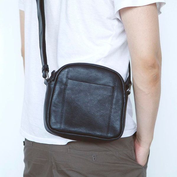 HBP aetoo erkek deri küçük çanta, deri omuz çantası, messenger çanta, japon cep telefonu çantası