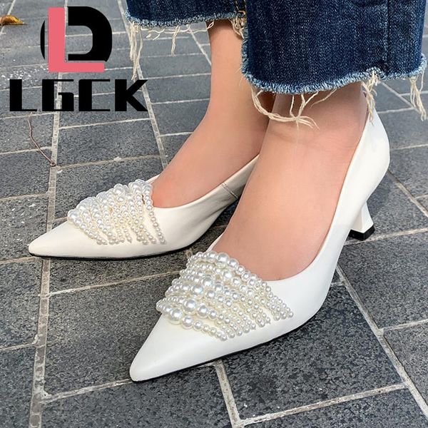 

dress shoes plus size 34-43 spring summer quality classical design high heels women pumps pearl decoration fashion party wedding, Black