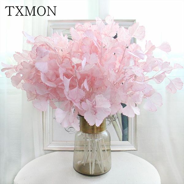 

65cm artificial plastic ginkgo leaves wedding home living room l floor decoration flower arrangement simulation fake leaves