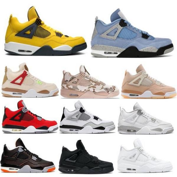 

jumpman 4 4s mens women basketball shoes sneakers university blue shimmer where the wild things are black cat 2021 outdoor trainers tenis