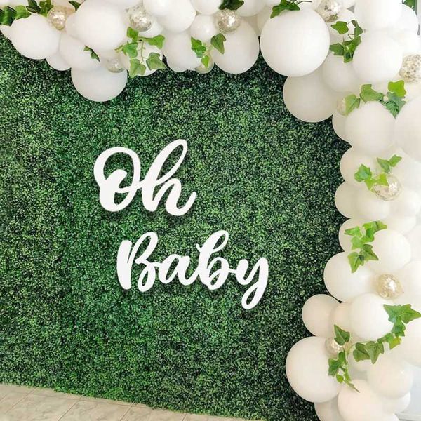 Adesivo da parete Oh Baby It's A Boy Girl Baby Shower Decorazione 1st Birthday Party Decor Bambini Babyshower Gender Reveal Decorazione 210610